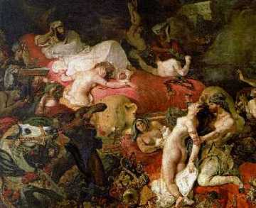 Muerte de Sardanápalo, Delacroix 